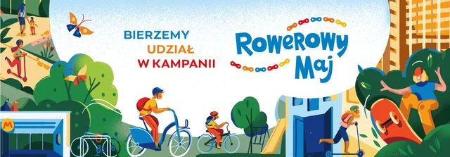 plakat kampanii Rowerowy Maj