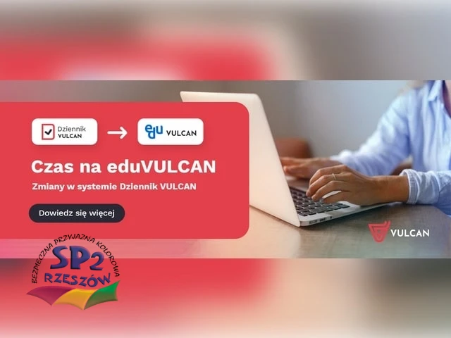 Plakat o logowaniu do edu Vulcan