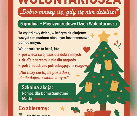 plakat choinka dobroci